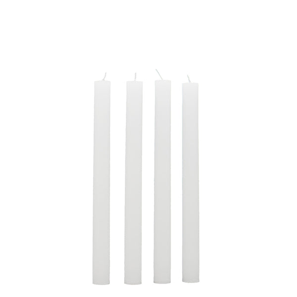 Rustic Blanco Dinner Candle Set of 4