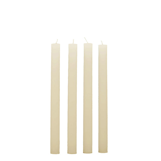 Rustic Chantilly Dinner Candle Set of 4