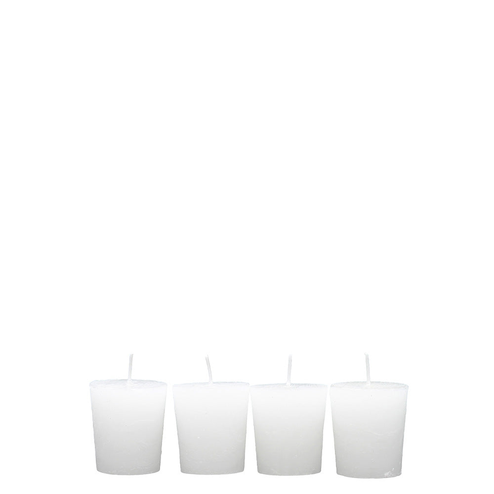 Votive Candles Set of 4 Blanco
