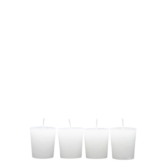Votive Candles Set of 4 Blanco