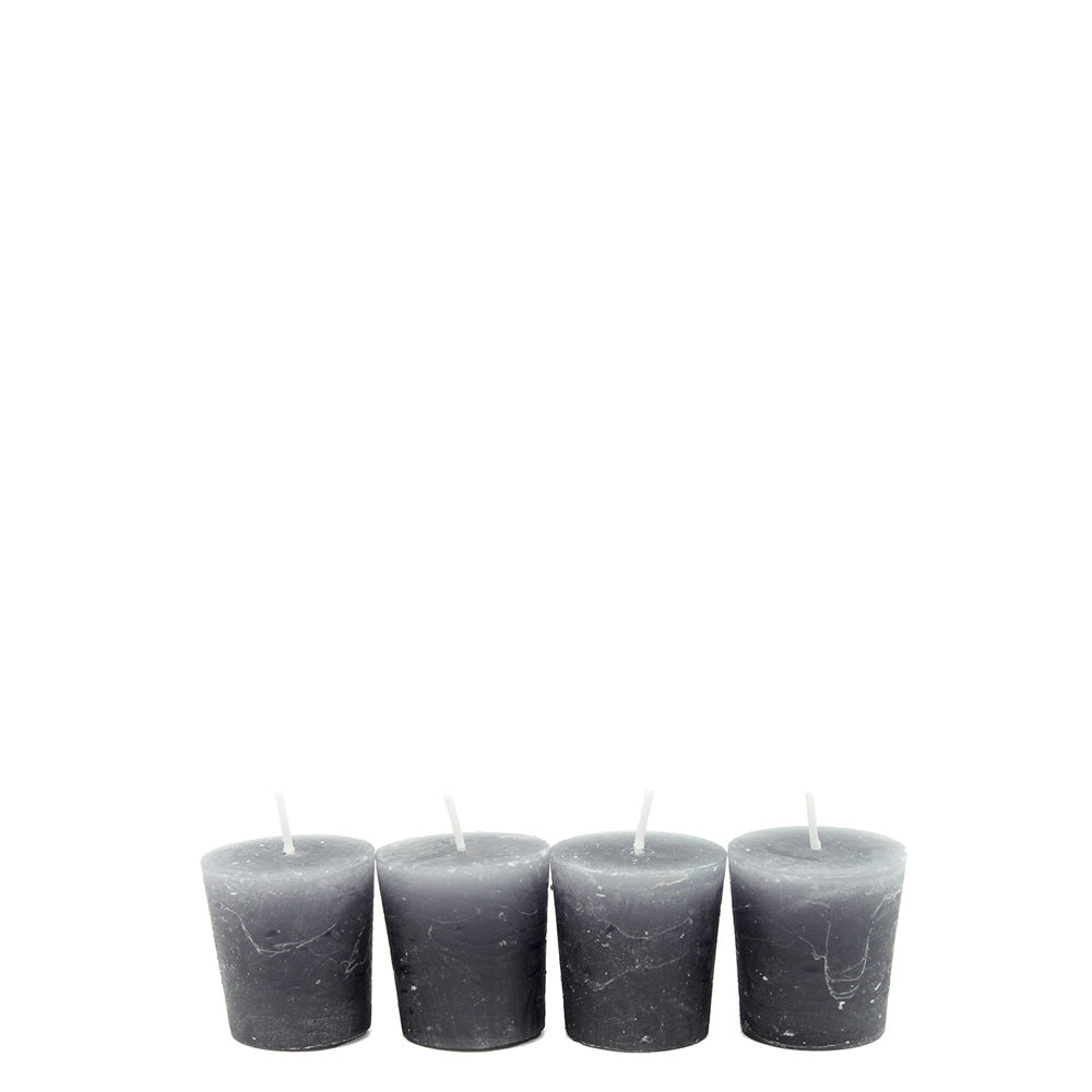 Votive Candles Set of 4 Pewter