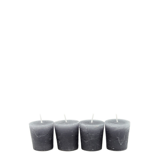 Votive Candles Set of 4 Pewter