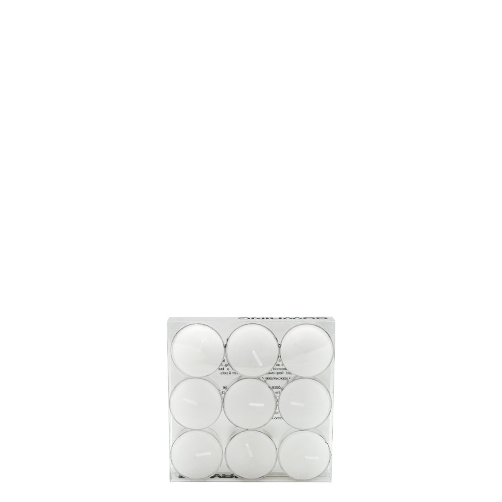 Tealight Candles Set of 9 Blanco