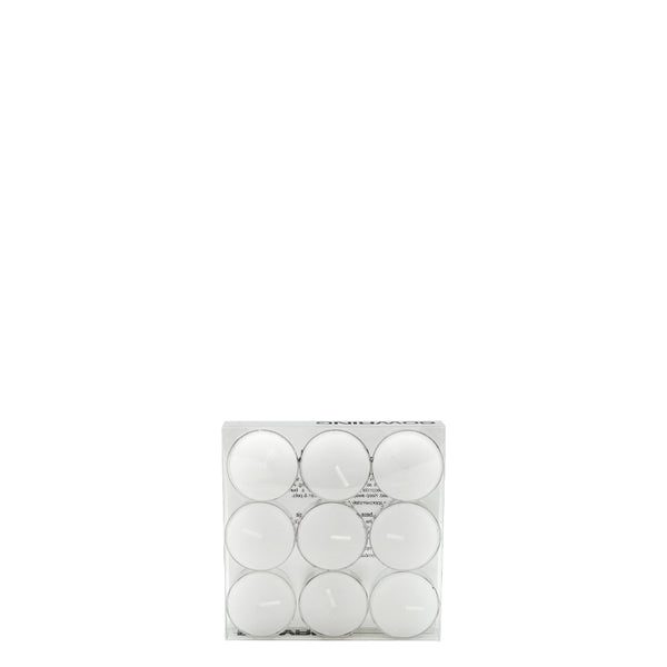 Tealight Candles Set of 9 Blanco