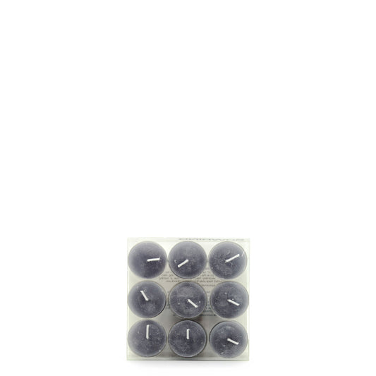 Tealight Candles Set of 9 Pewter