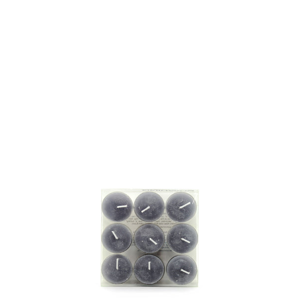 Tealight Candles Set of 9 Pewter