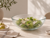 Glacier 28cm Clear Glass Shallow Bowl
