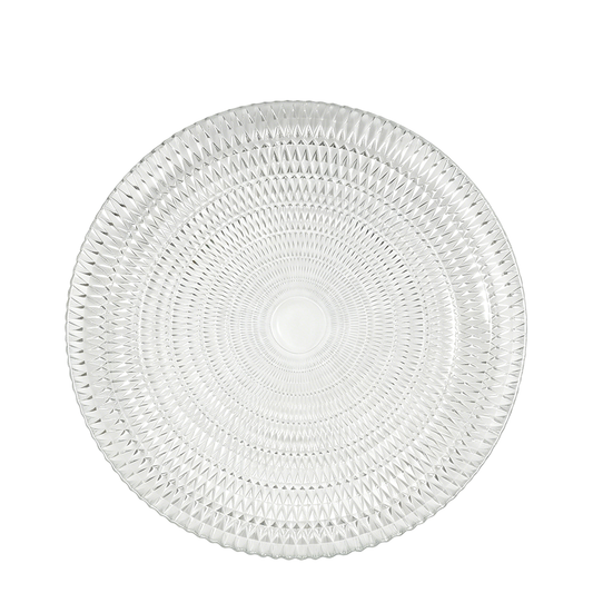 Calista 28cm Glass Dinner Plate