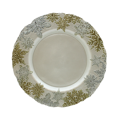 Winter Wonderland 32.5cm Glass Plate