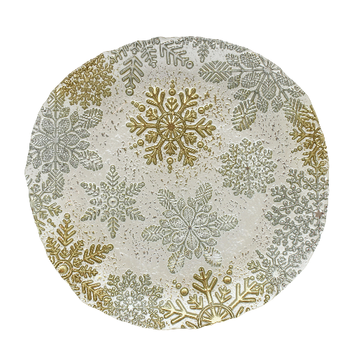 Winter Wonderland 22cm Glass Plate