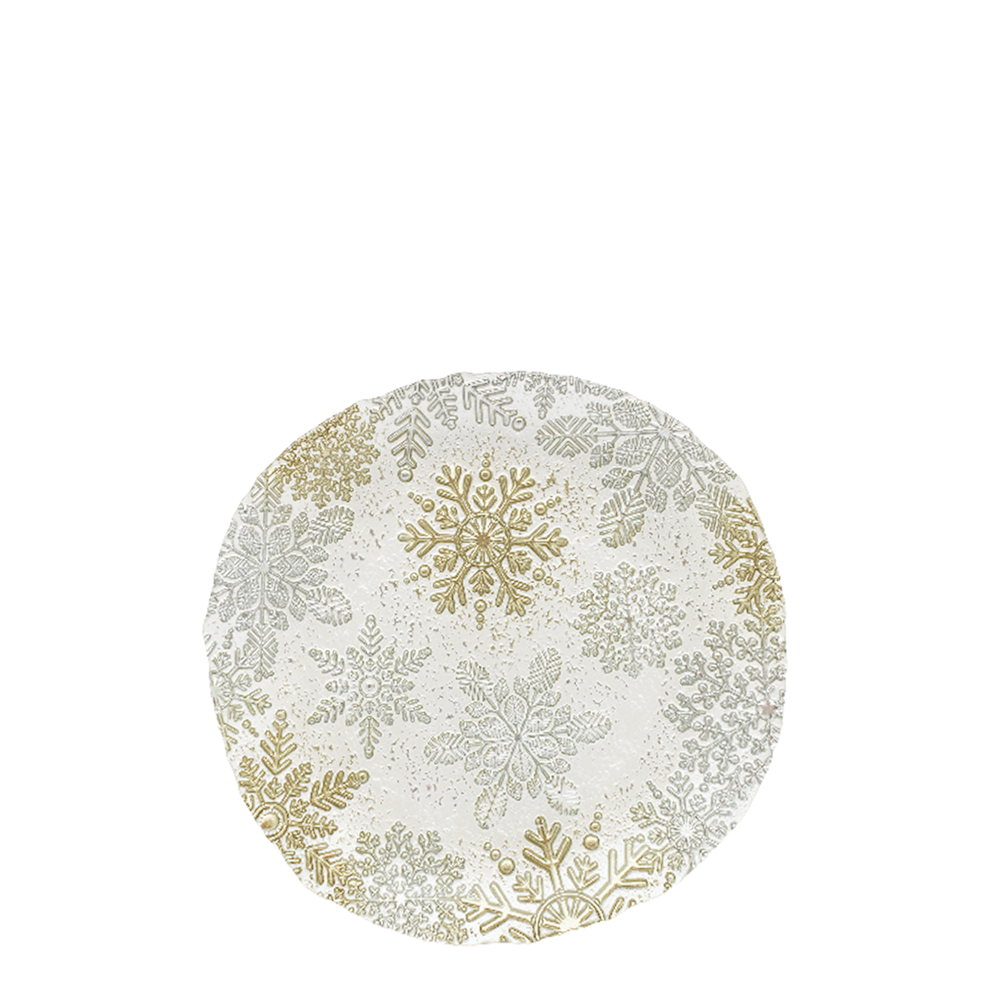 Winter Wonderland 22cm Glass Plate