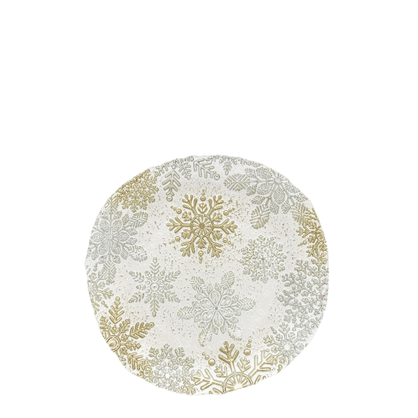 Winter Wonderland 22cm Glass Plate