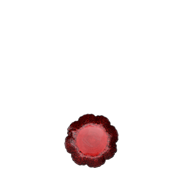 Opulence 16cm Glass Red Plate