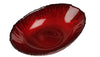 Opulence 27cm Oval Red Glass Bowl
