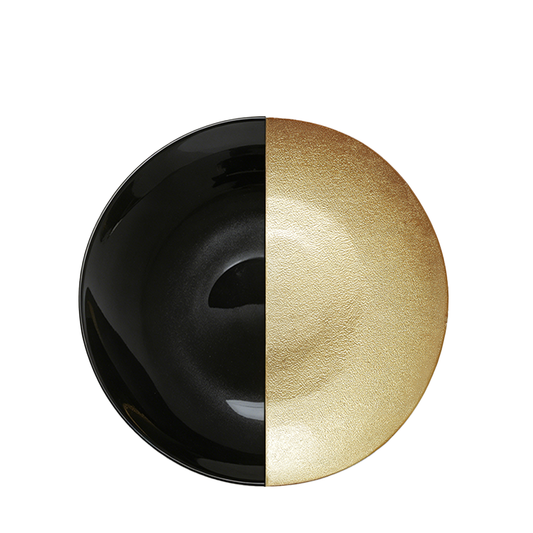 Alexi Black & Gold 40cm Glass Centrepiece