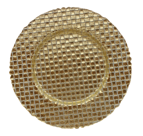Tessa 32cm Gold Glass Charger