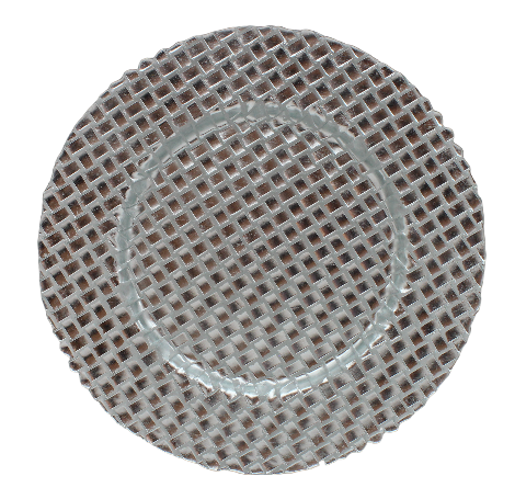 Tessa 32cm Silver Glass Charger