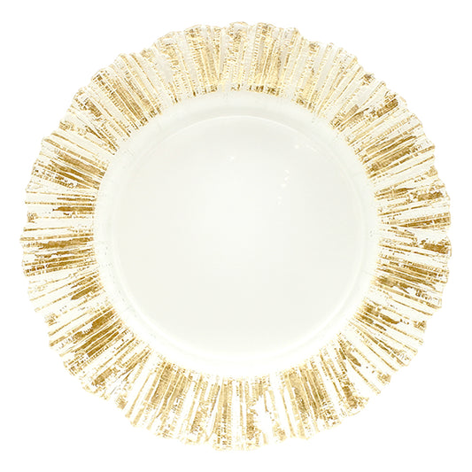 Capri 33cm Gold Glass Charger