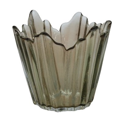 Cinzia Coffee Lustre Votive Holder