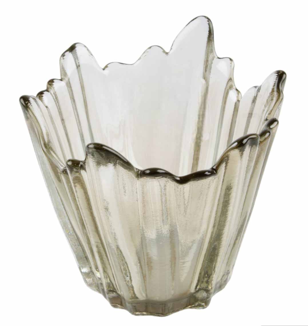 Cinzia Coffee Lustre Votive Holder