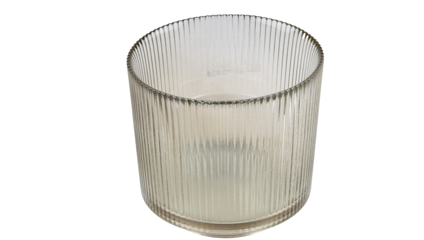 Avanti Glass Tealight Holder, Coffee Lustre