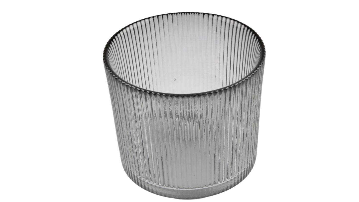 Avanti Glass Tealight Holder, Opal Grey