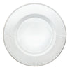 Radiance 33cm Clear Glass Charger Plate with Silver Rim