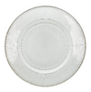 Radiance 33cm Clear Glass Charger Plate with Silver Rim