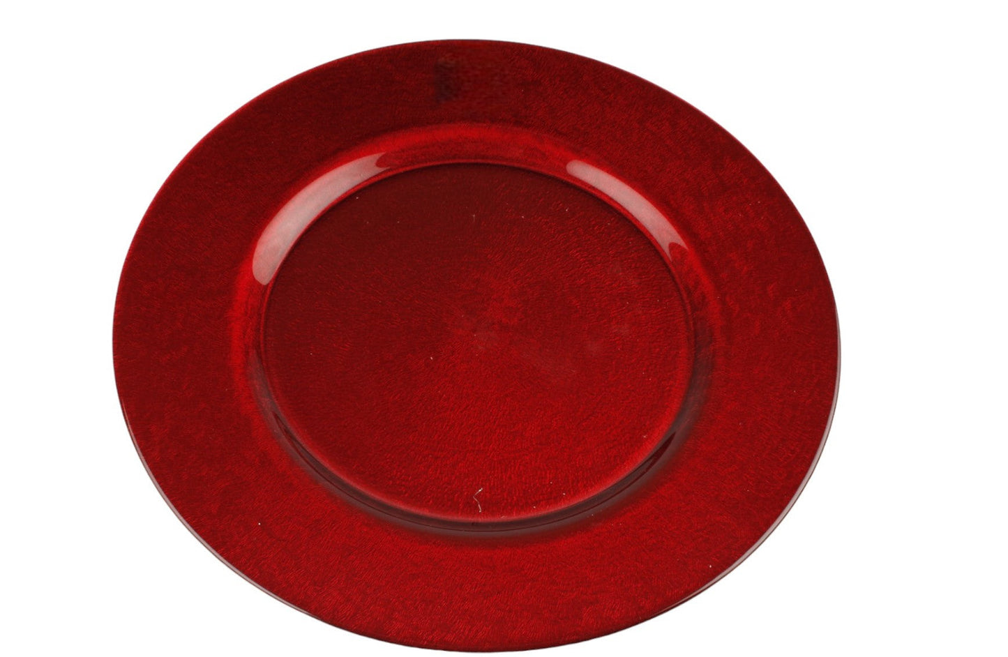 Symphony 32cm Red Glass Charger