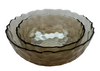 Olympia 25cm Glass Bowl, Coffee Lustre