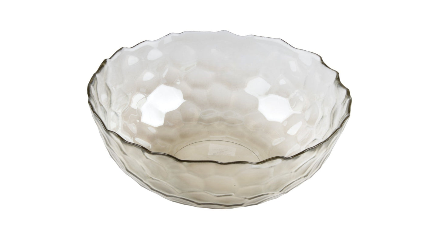 Olympia 20cm Glass Bowl, Coffee Lustre
