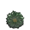 Poinsettia 23cm Glass Green Plate