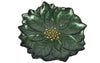 Poinsettia 23cm Glass Green Plate
