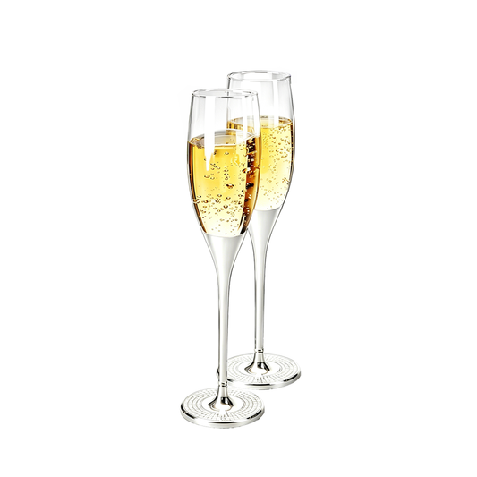 Amor Glitter Champagne Flute Set of 2
