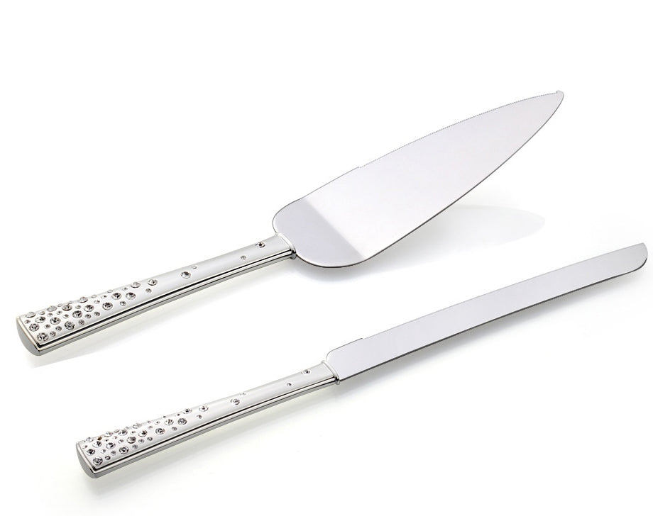 Cherish Crystals Cake Serving Set