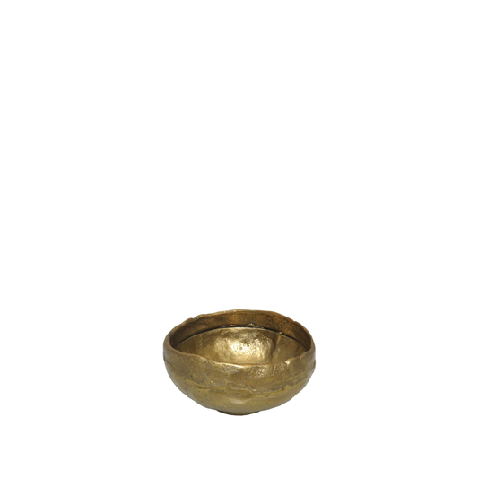 Layla Small Centerpiece Bowl 18 x 9cm, Gold Finish