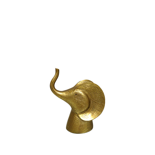 Maddox Large Elephant 20cm H, Gold Finish