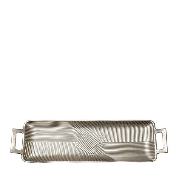Kai Large Tray 76 x 17.5 x 5cm, Nickel Finish