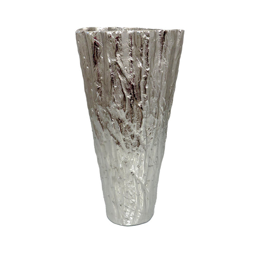 Wynter Large Vase 43cm, Nickel Finish