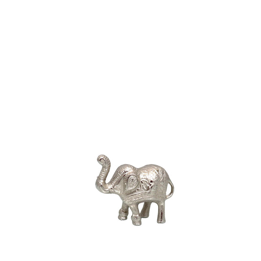 Ricco Small Elephant 13.5cm H, Nickel Finish