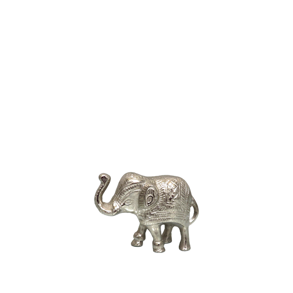 Ricco Large Elephant 14.5cm H, Nickel Finish
