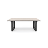 Harbour Extendible Table  79"- 99" - 118", Travertine Ceramic Top