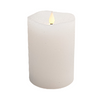 Flameless LED Candle White 3"Dia. X 4"H