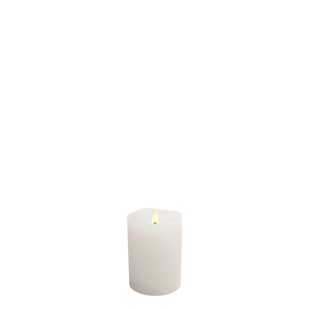 Flameless LED Candle White 3"Dia. X 4"H