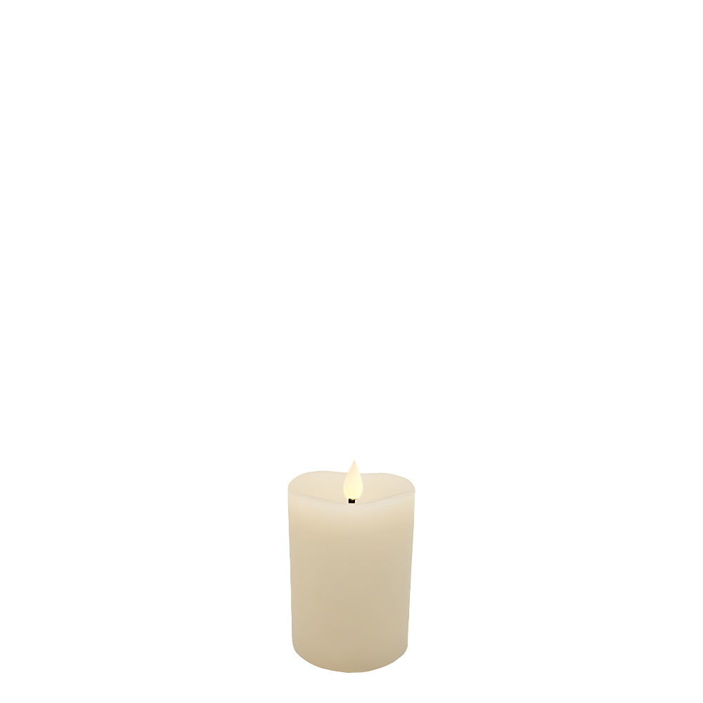 Flameless LED Candle Ivory 3"Dia. X 4"H