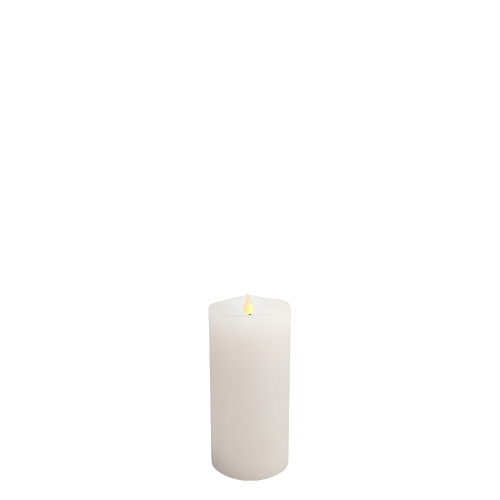 Flameless LED Candle White 3"Dia. X 6"H