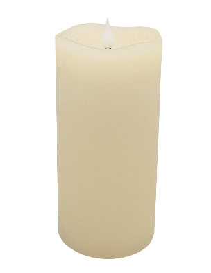 Flameless LED Candle Ivory 3"Dia. X 6"H