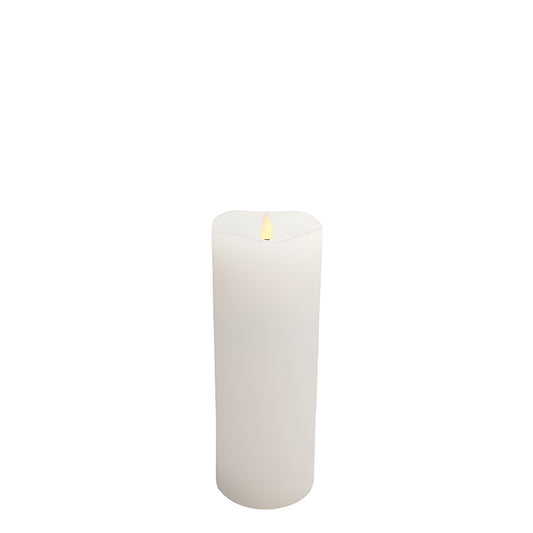 Flameless LED Candle White 3"Dia. X 8"H