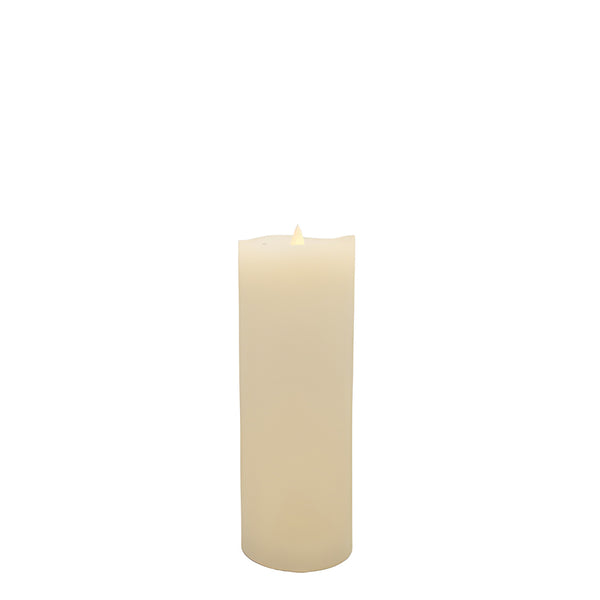 Flameless LED Candle Ivory 3"Dia. X 8"H