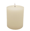 Flameless LED Candle Ivory 4"Dia. X 5"H